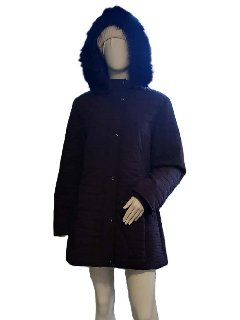 purple winter jacket
